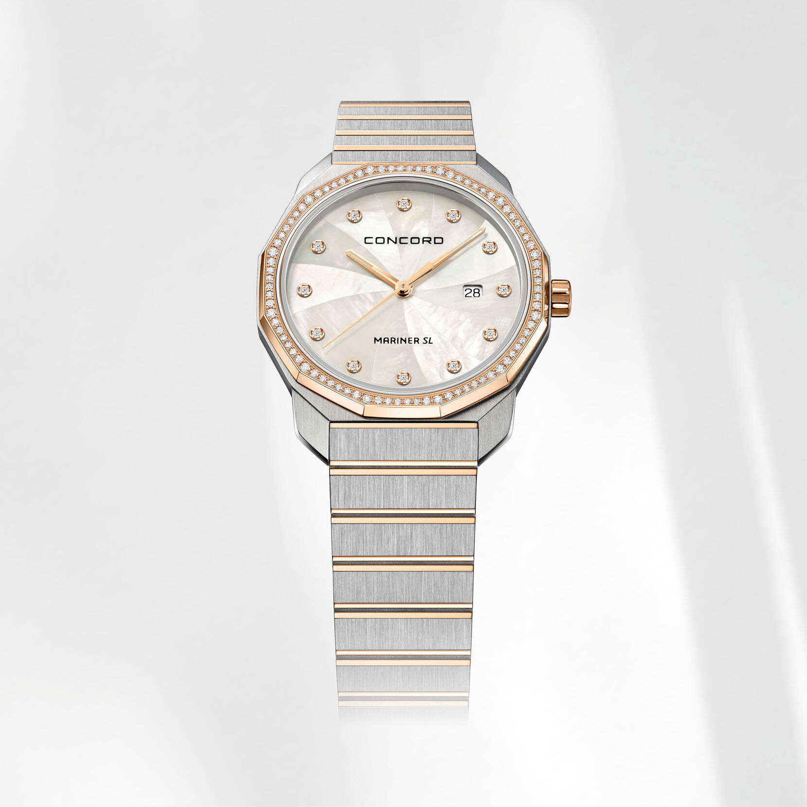 Concord | Women's Mariner SL Quartz Watch with Ivory Mother-Of-Pearl Dial